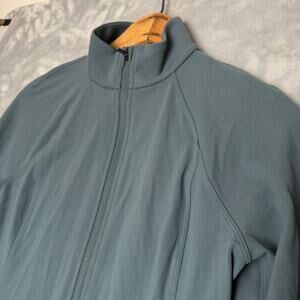 Athleta Women’s Salutation Ribbed Zip Up Jacket Size Small In Blue